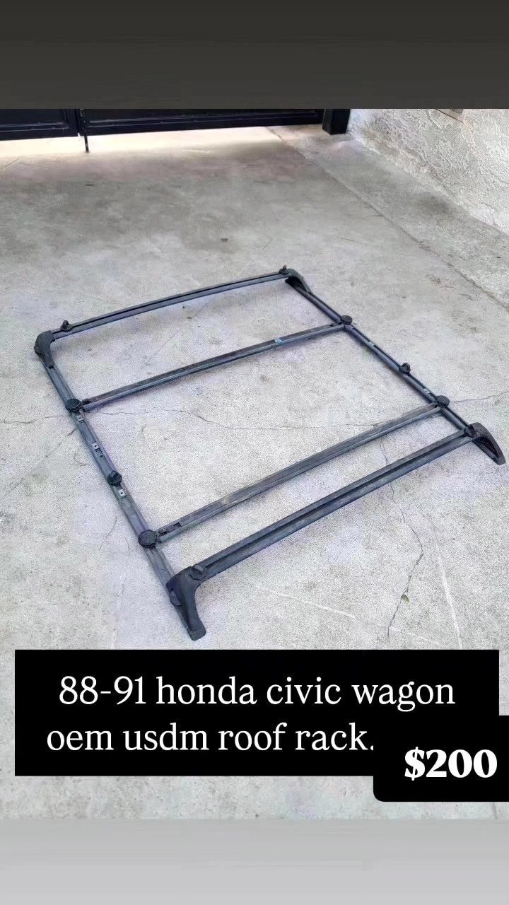 88-91 Honda Civic Wagon Wagovan Oem Usdm Roof Rack