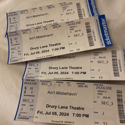 4 Tickets “Ain’t Misbehavin’”
