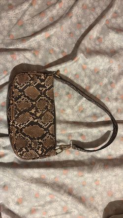 Snake Print Crossbody Shoulder Bag