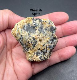 Cheetah Agate with Apatite Genuine Raw Stone from Brazil 86.6g