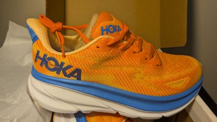 Hoka Running Sneakers Orange and Blue Size 6.5 Women