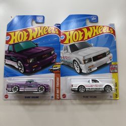 Hot Wheels '91 GMC Syclone White and Purple 