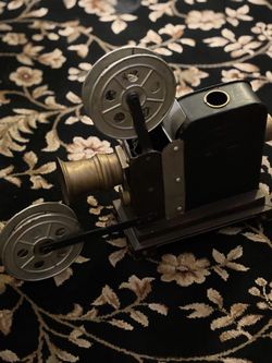 vintage-style decorative film projector