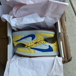 Jordan 1 Low Og Sp Travis Scott Canary Size 13.5 PS