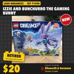 LEGO DREAMZzz Izzie and Bunchurro the Gaming Bunny 71490 New Sealed