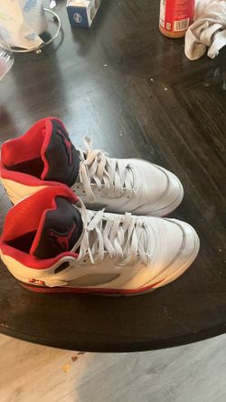 Size 9 red and white Nike air