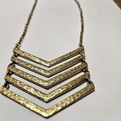 Gold Geometric Lucky Brand Necklace