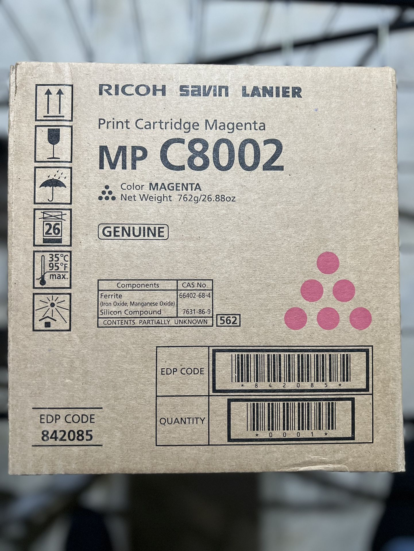 Ricoh Magenta Toner Cartridge for MP C8002 Savin Lanier