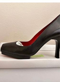 Black Platform Pump Heels