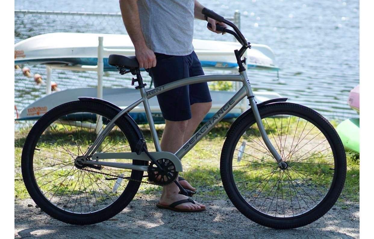 Kent, 26" Men's Seachange, Beach Cruiser Bicycle, Silver