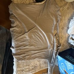 Three Quarter Length Tan Shirt 