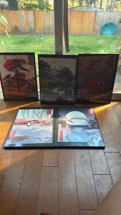 $150 OBO (for all) Japanese style framed paintings