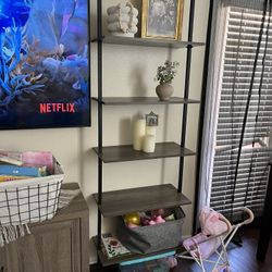 Metal Shelving Faux Wood 