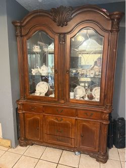 Glass front display cabinet