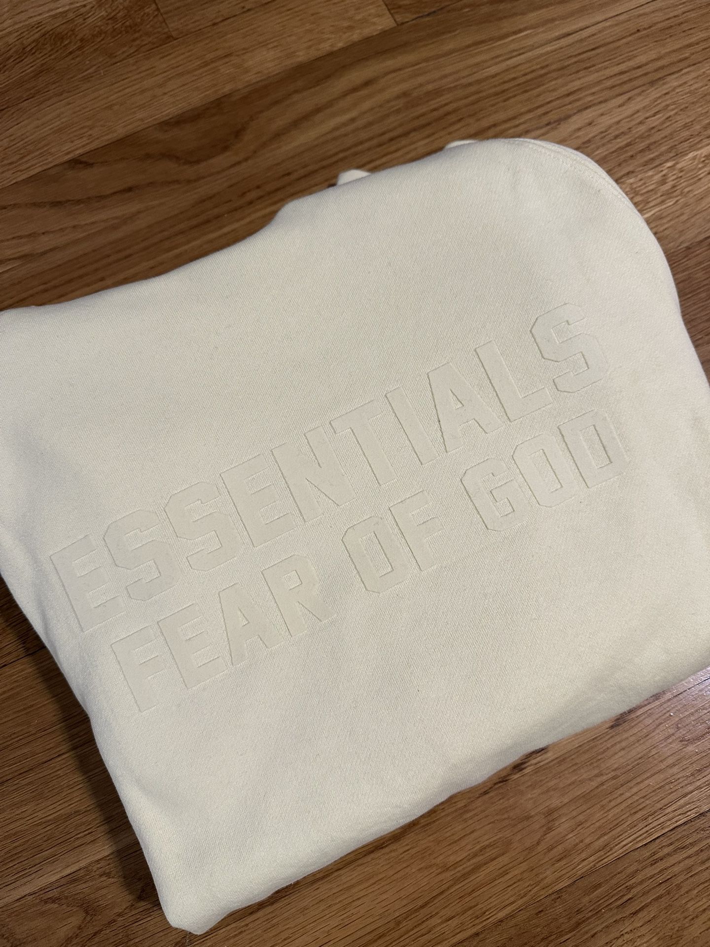 Essentials F.O.G Yellow Cream Hoodie Large