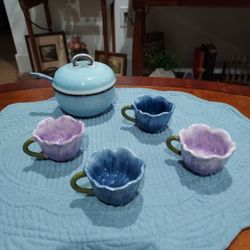 Ceramic for Sugar and Small Tulip Cups