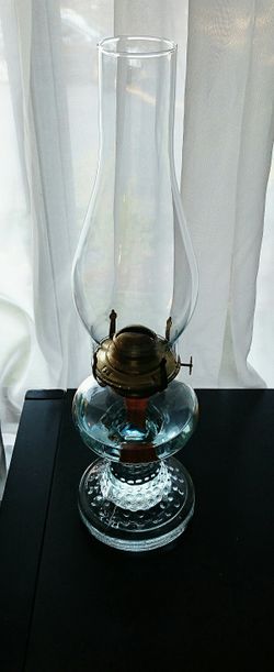 Vintage Tall Oil Lamp