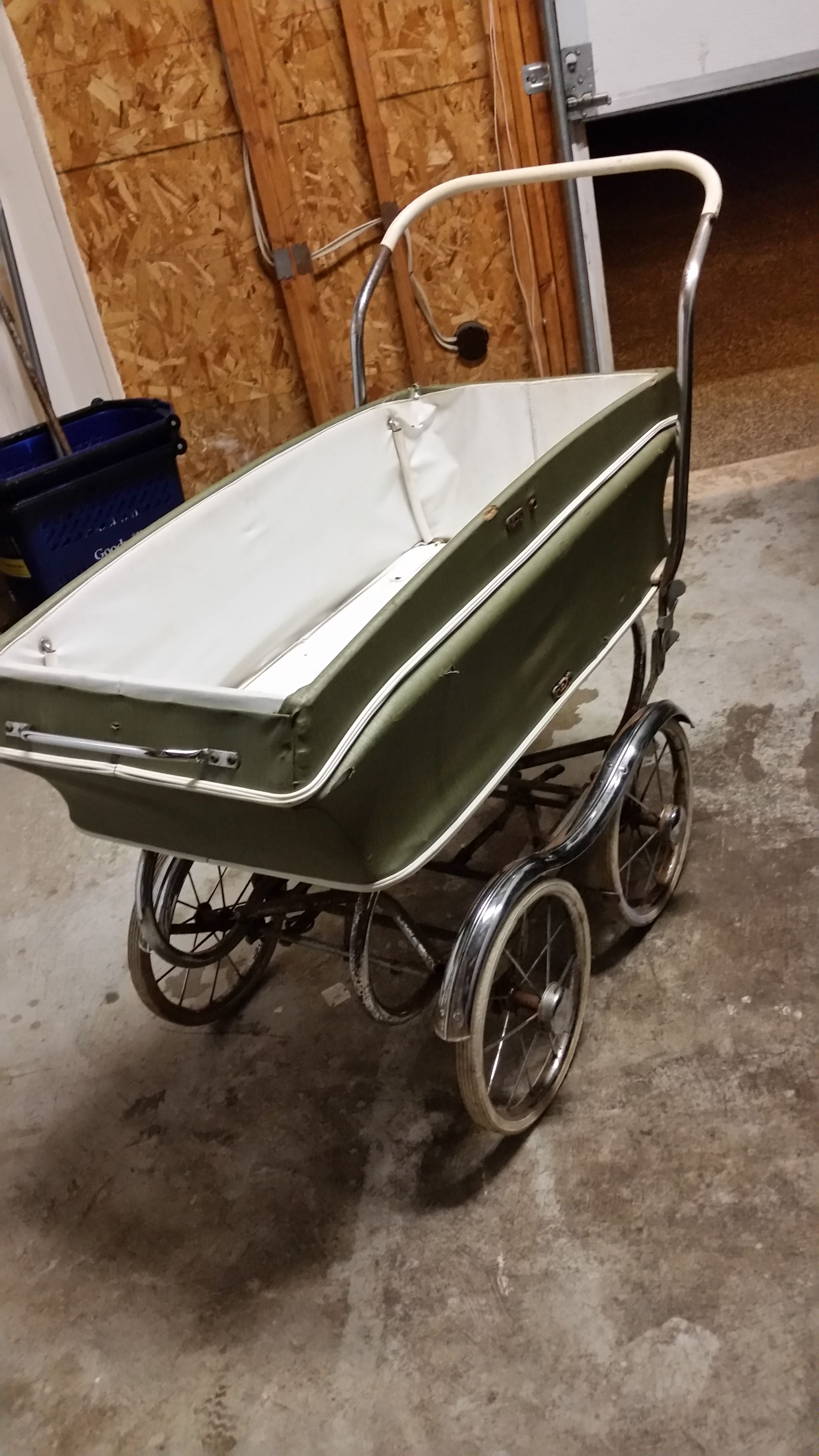 Antique baby stroller