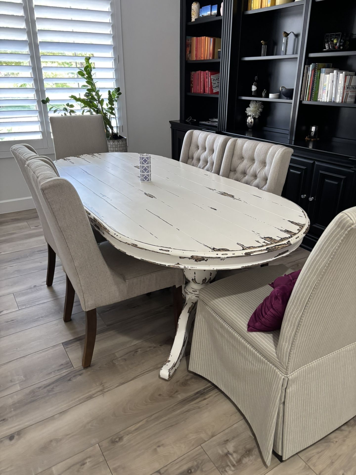 Potato Barn Table Chairs and ServingTable