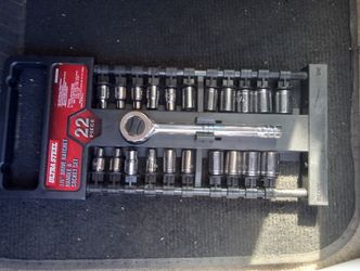 Dura-Steel 22pc 1/4" Ratchet Set