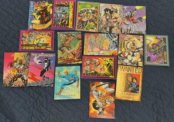 Vintage 1990s Comic Trading Card Lot – Ultraverse Malibu Creator Universe