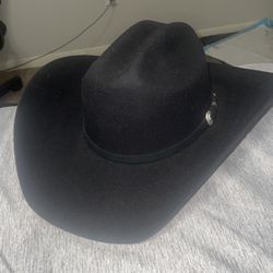 7 5/8 Black Cowboy Hat 