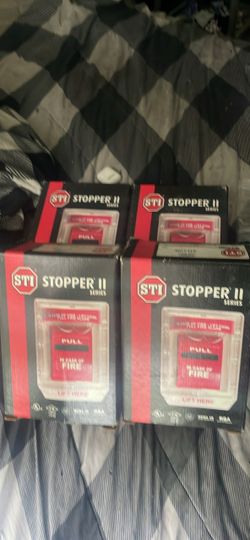 STI Stopper II Fire Alarm Pull Station Cover – Lot of 4