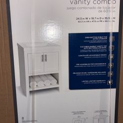 Glacier Bay Spa 24.5" Single Sink Bathroom Vanity – Brand New in Box! 