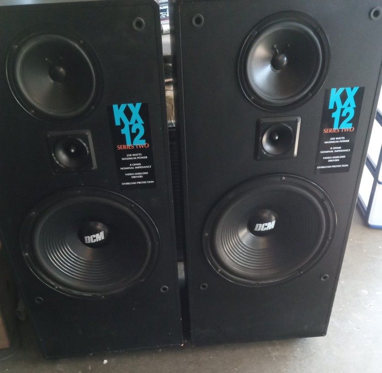 DCM KX 12 250 Watts Speaker's 12' Woofers