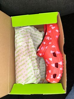 classic vday clog kids size 5