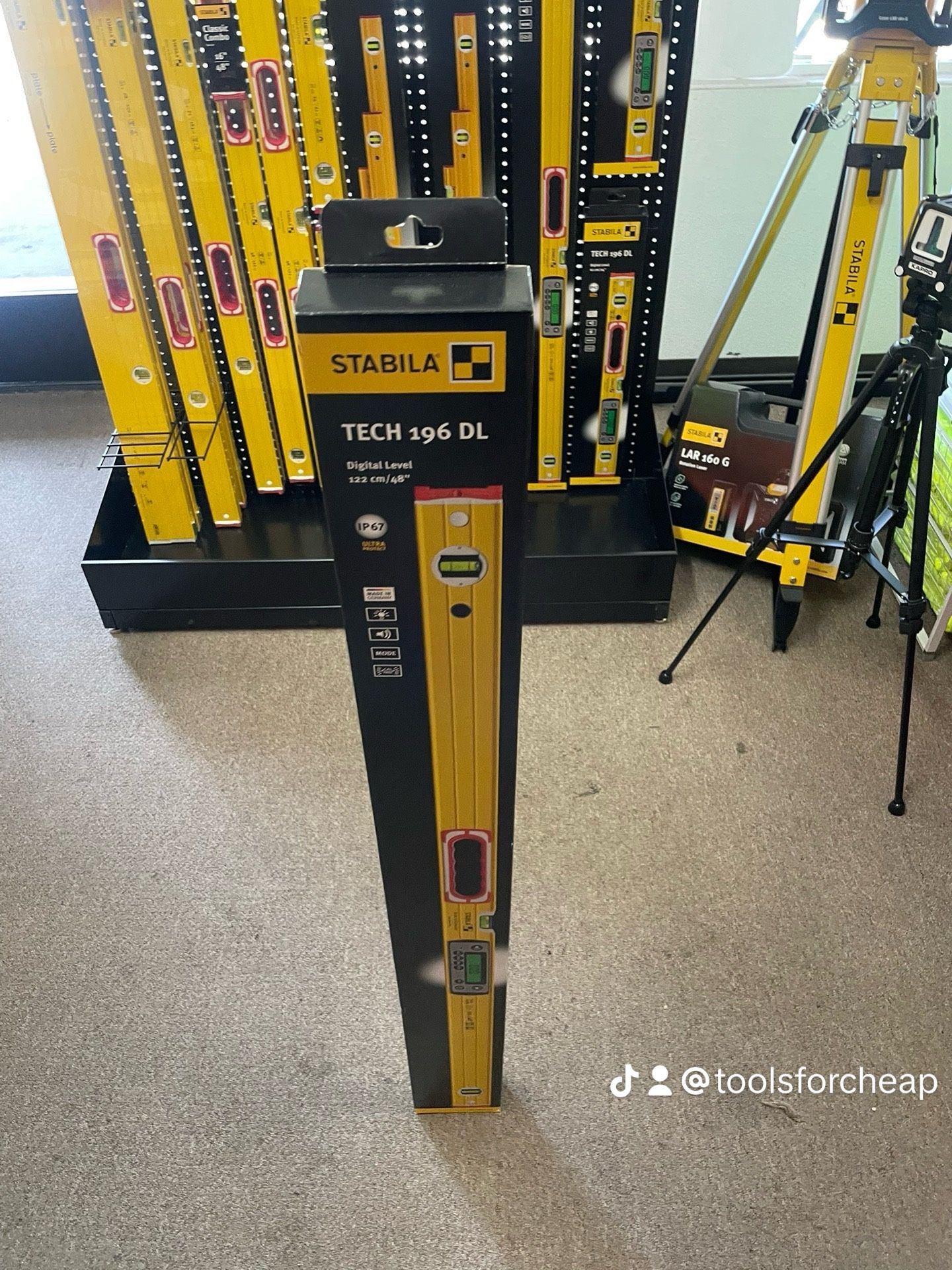 STABILA TECH 196 DL digital spirit level. $355