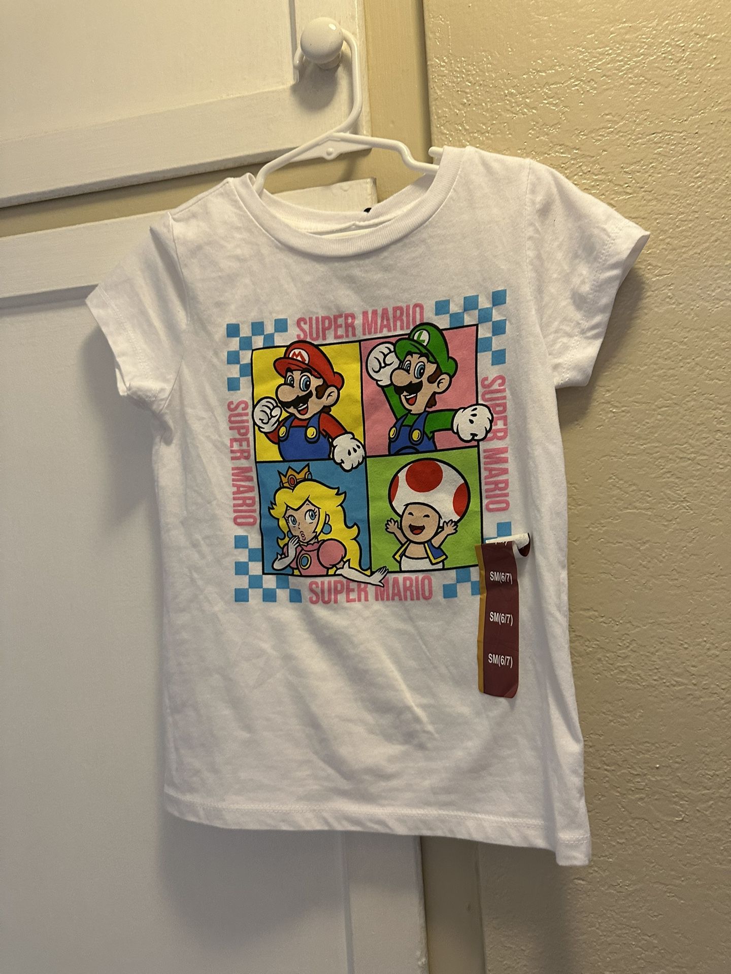 Super Mario Tshirt Little Girls Size 6/7
