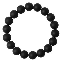 Cool black frosted stone cross black gallstone bracelet men's personality trend student couple gift ins niche design