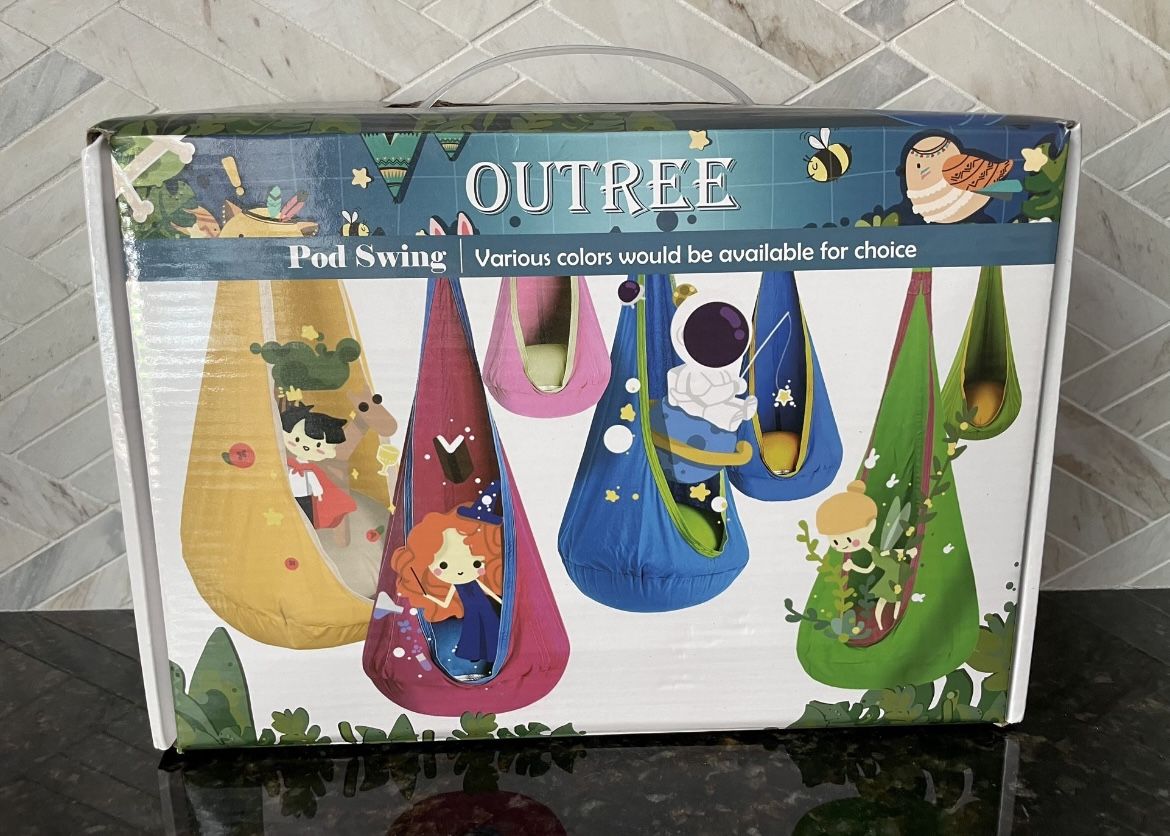 OUTREE Kids Sensory Pod Swing / Child Hammock Chair in Pink