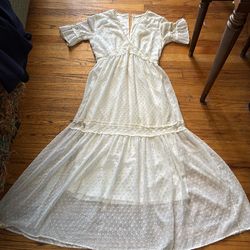 White Boho Dress