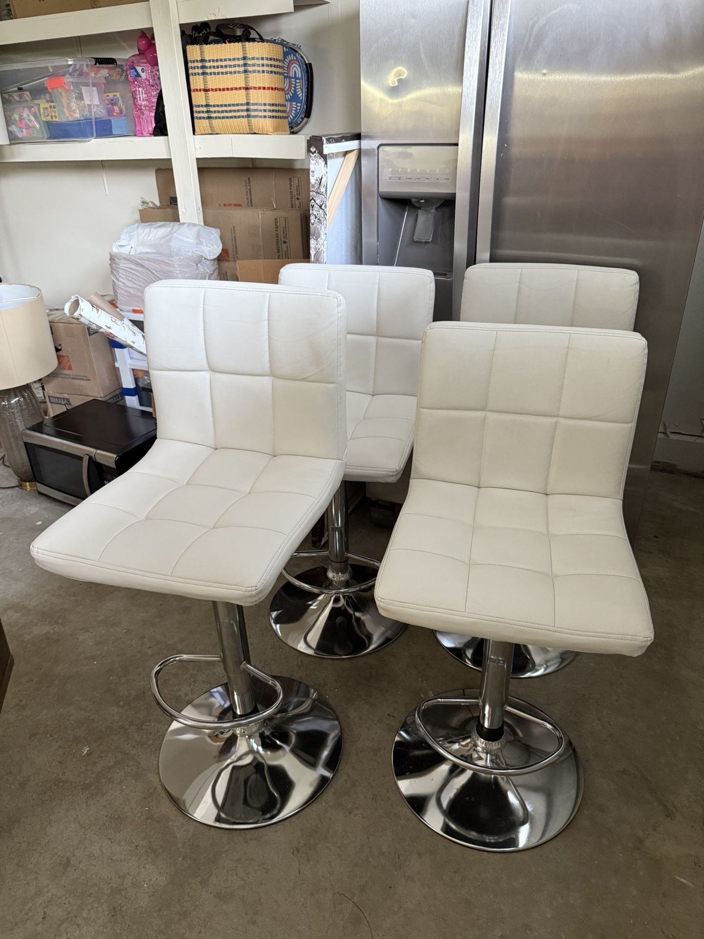 Ashley Furniture: White Bar Stools