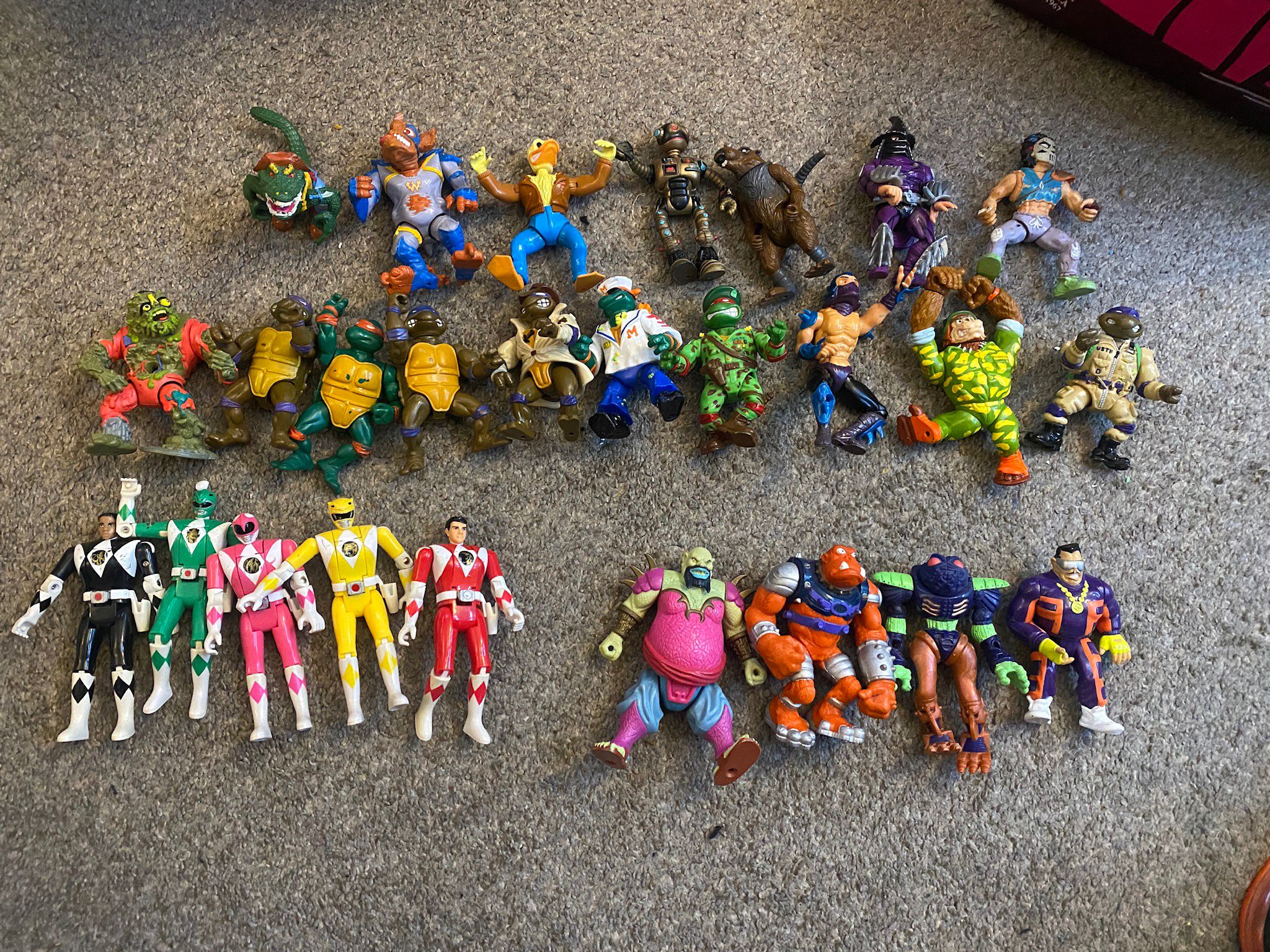 Vintage Action Figures, Power Rangers Ninja Turtles, Bucky O’hare