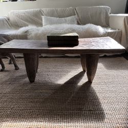 SenufoTable Bench - Wabi-sabi Antique Solid Wood Table 