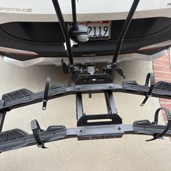 Two e-bikes rack with ramp for sale at $375