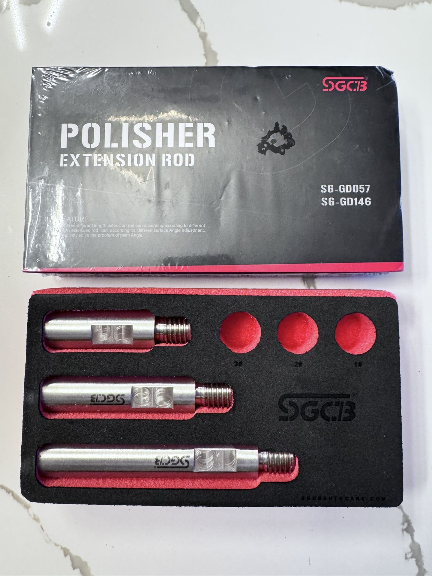 SGCB Ultra Stainless Steel Mini Rotary Extension Shaft Set of 3 New