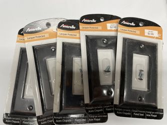 Aged Bronze Light Switch Covers & Door Stops