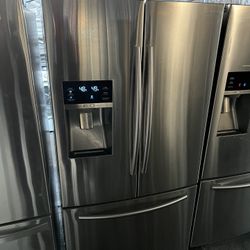 Samsung French Door Counter Depth 27” Stainless Steel Fridge We Deliver And Install👨🏻‍🔧🚚