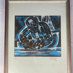 Original Serigraph Silkscreen Print Hand Signed By Yargo De Lucca