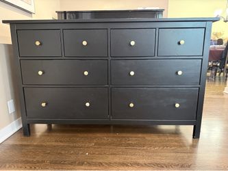 IKEA HEMNES 8-Drawer Dresser – Painted Black | Upgraded Hardware | $250 OBO
