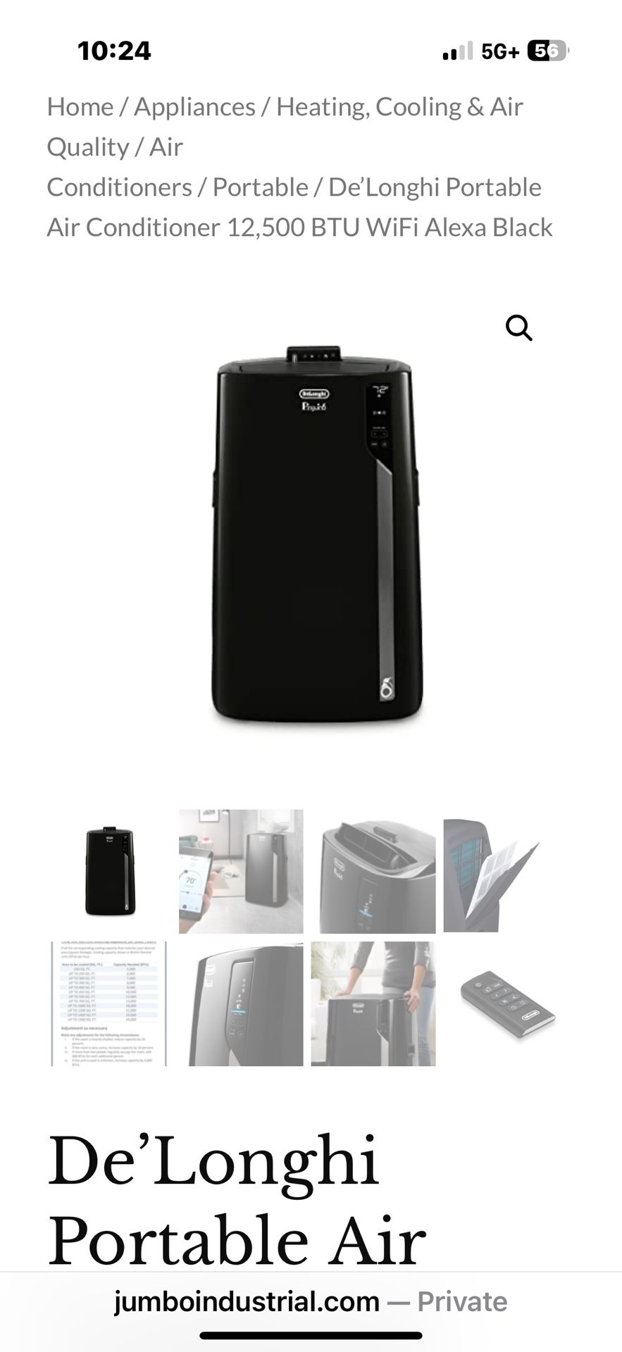 Portable Air Conditioner By del longhi