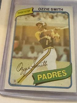 Ozzie Smith San Diego Padres Baseball Card