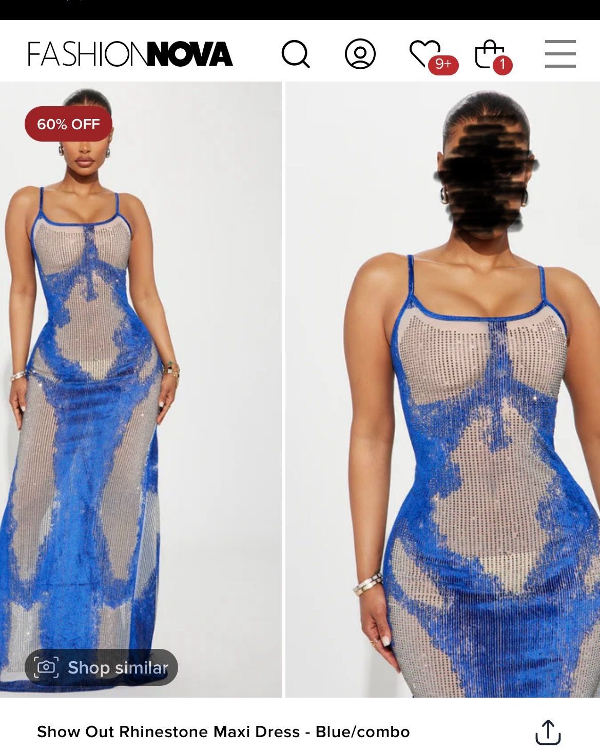 Rhinestone Maxi Dress