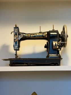 Vintage, antique, White rotary sewing machine