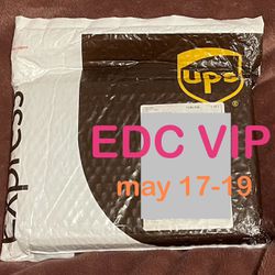 EDC VIP WRISTBAND (sealed ups package)