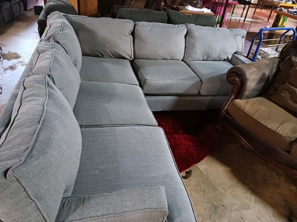 Light Color Gray Sectional On Sale Today For 370 Today ONLY Tax Included 